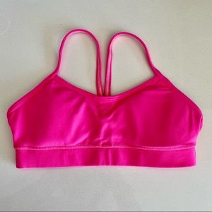 lululemon Flow Y Sports Bra - Pink Sz 2